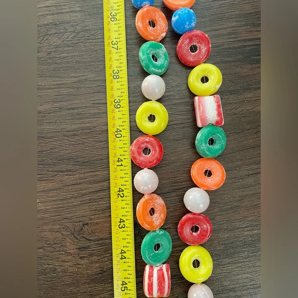 VTG Blow Mold Sugared Candy 104” Ea Garland Lifesavers Christmas Candy Set Of 3